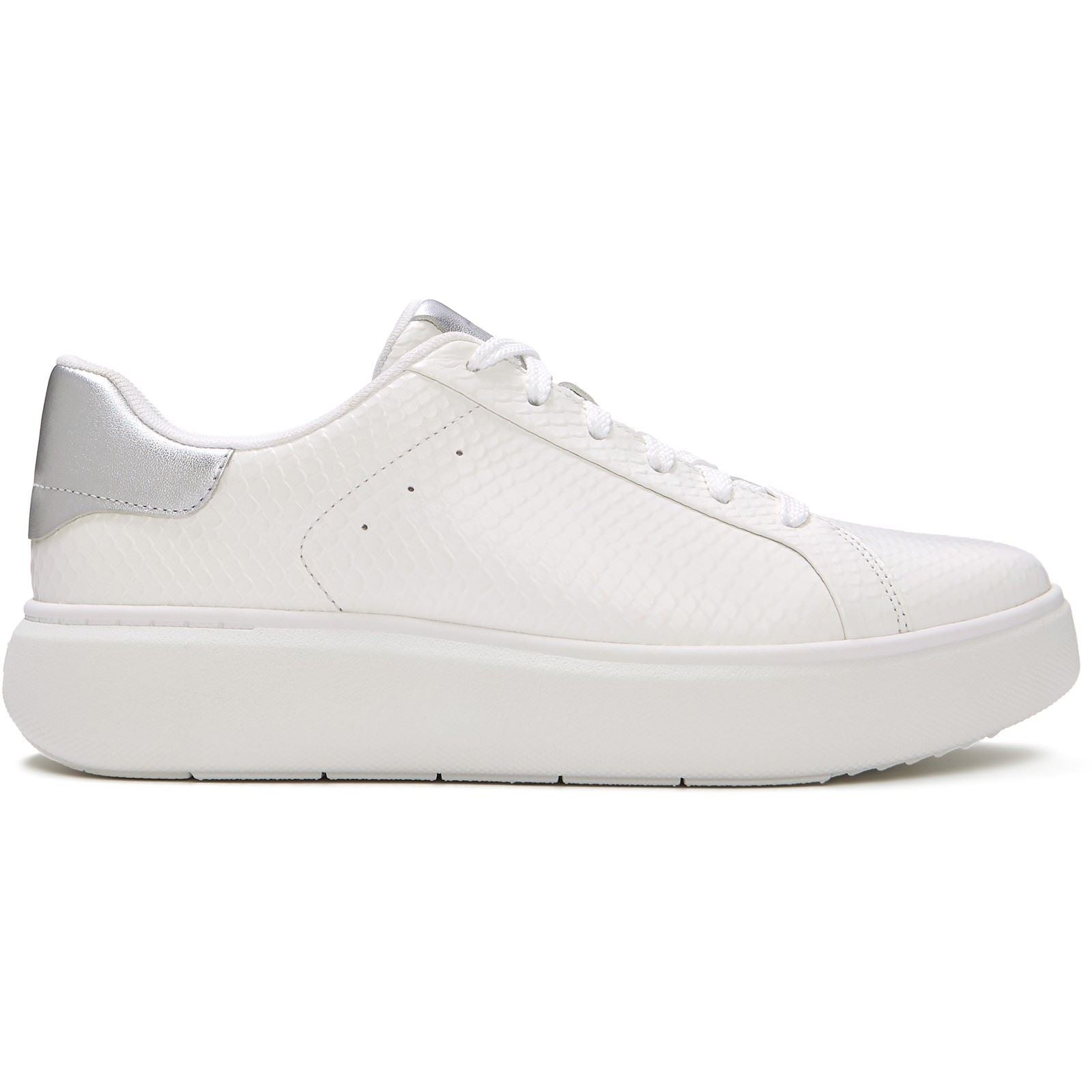Fitflop RTG Lace Up Leather Women's Urban White/Silver Trainers