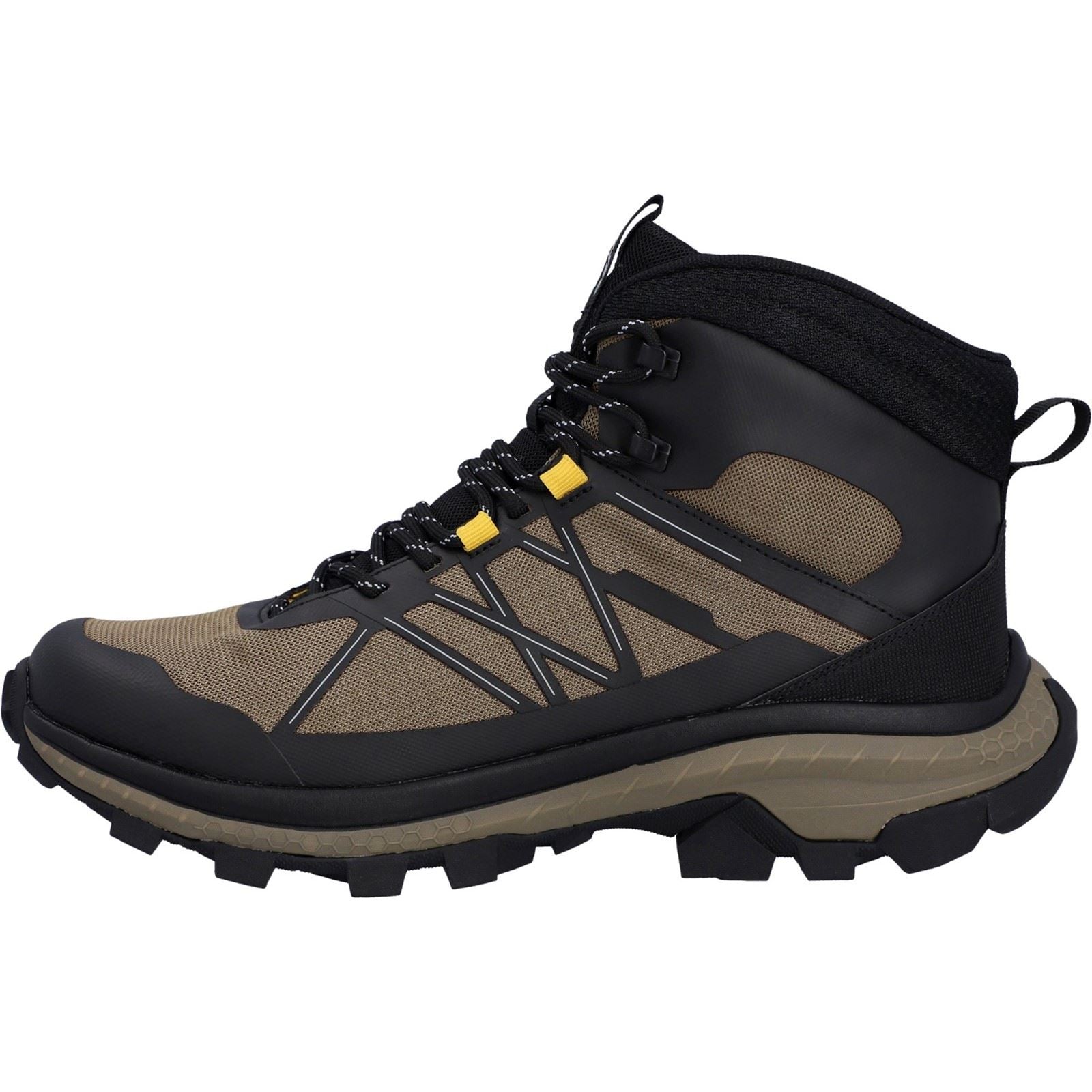 Hi-Tec Infuse Mid Polyester Men's Black/Walnut/Artisans Gold Hiking Boots