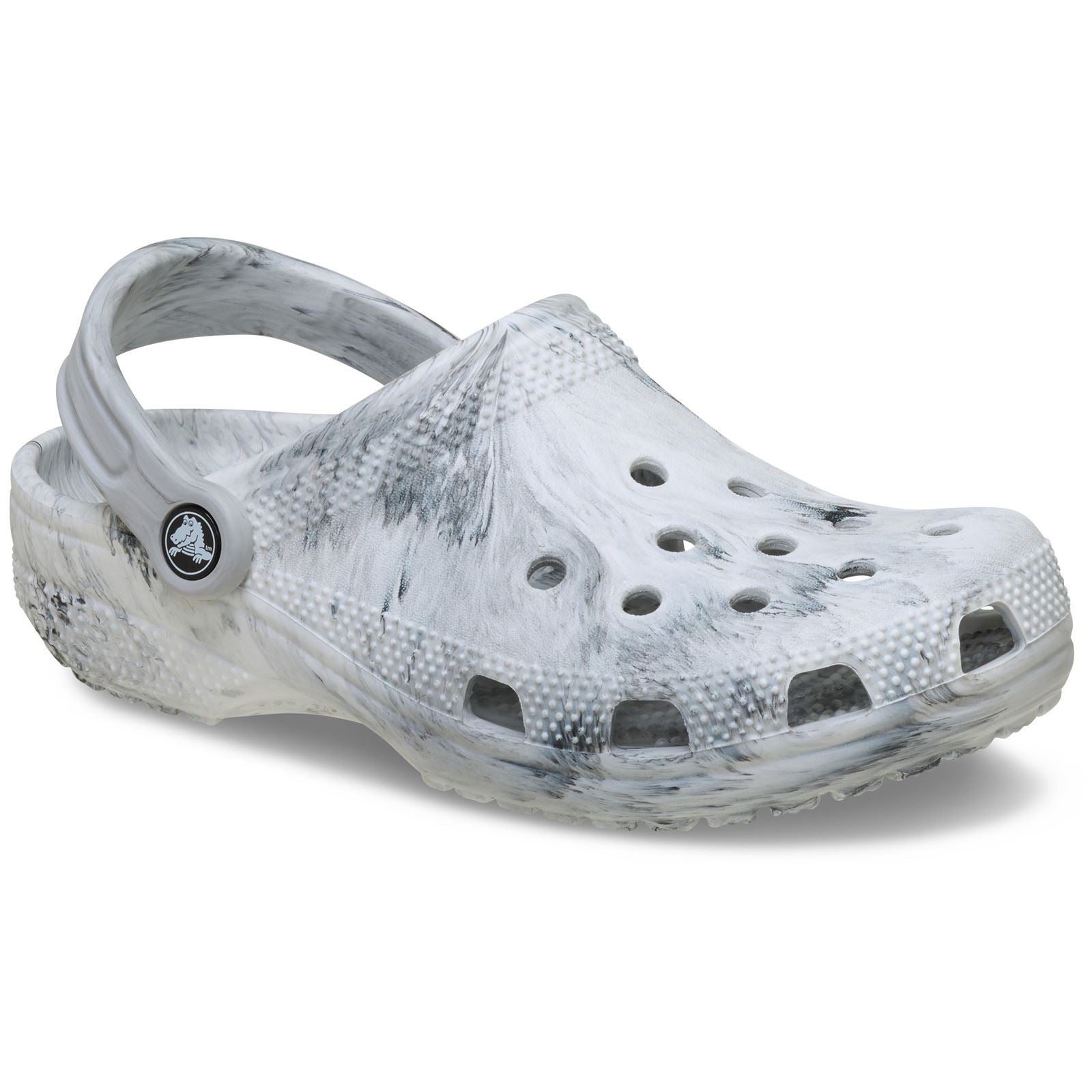 Crocs Classic Marbled Clog Synthetic White/Black Clogs