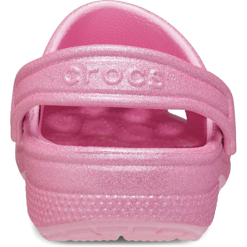 Crocs Classic Glitter Synthetic Pink Tweed Glitter Clogs
