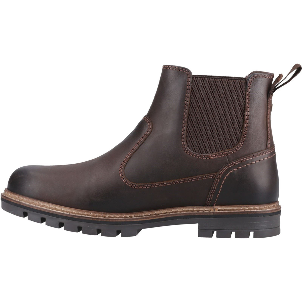 Cotswold Marsh Leather Men's Brown Ankle Boots