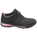 Amblers Safety FS47 Leather Women's Black/Pink Safety Trainers