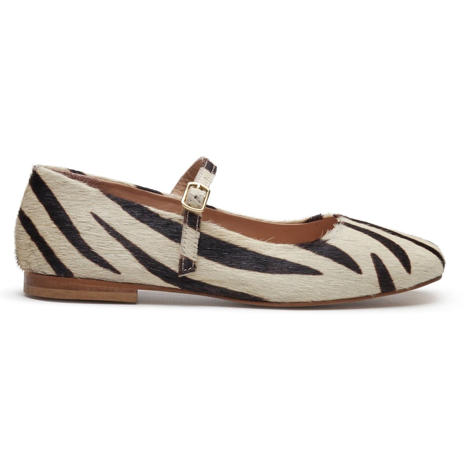 Hush Puppies Pasha Leather Women's Zebra Flats