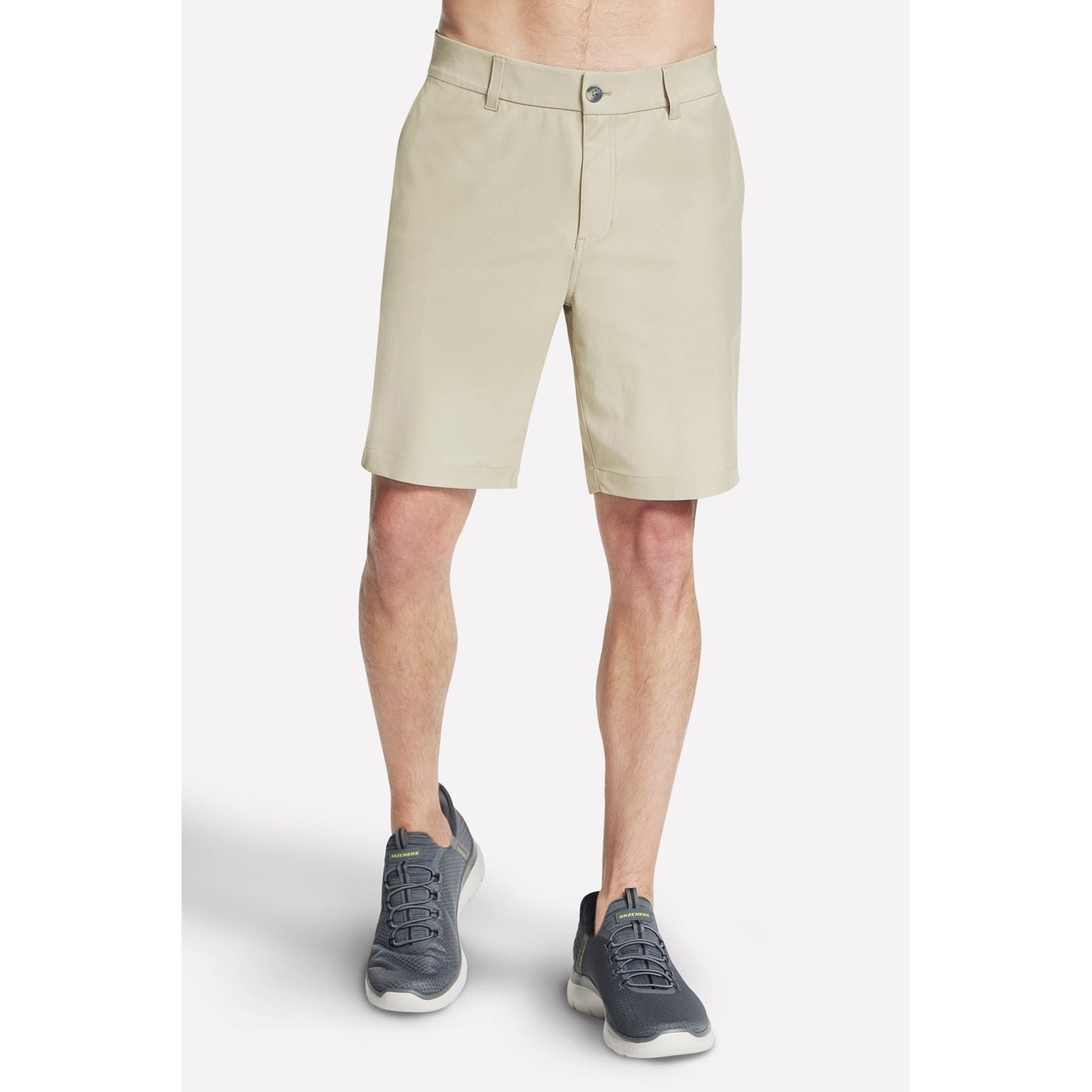 Skechers Premium Everywhere 9 Inch Short Polyester Men's Natural Knee-Length Shorts