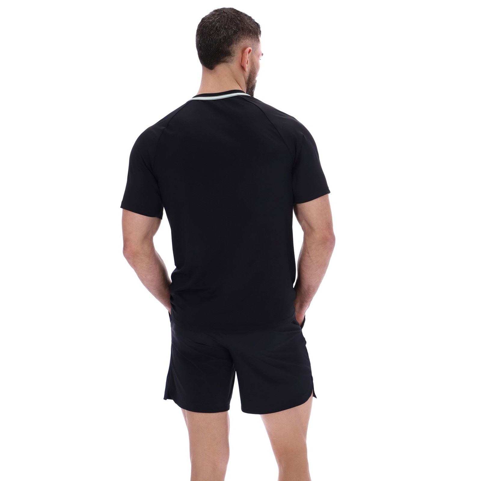 Ted Baker Sport HARRISON TBMTA251 Polyester Men's Black Activewear T-Shirts