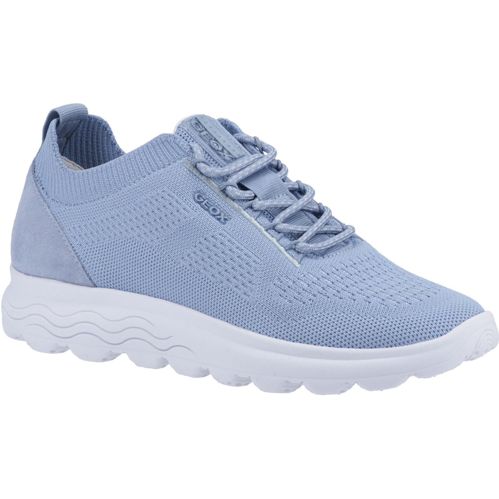 Geox D Spherica A Leather Women's Light Sky Trainers