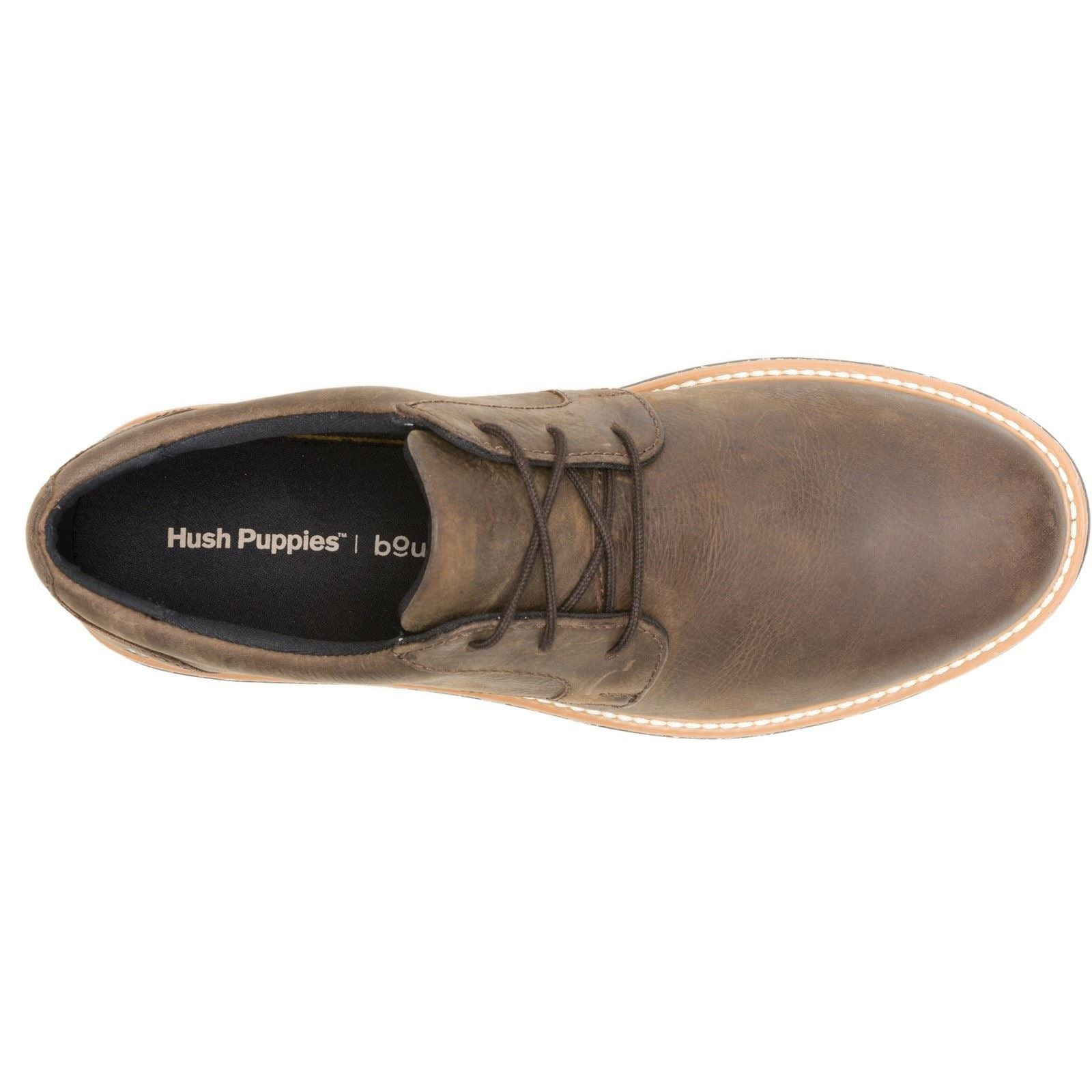 Hush Puppies JENSON MUDDY RIVER Leather Men's Brown Oxford Shoes