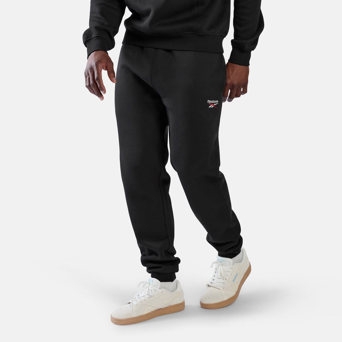 Reebok ID 2-Colour Logo Cuffed Joggers Cotton Men's Black Joggers