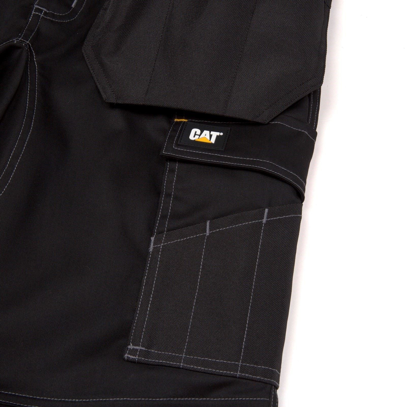 Caterpillar Essential Knee Pocket Stretch Holster Synthetic Men's Black Outdoor Trousers