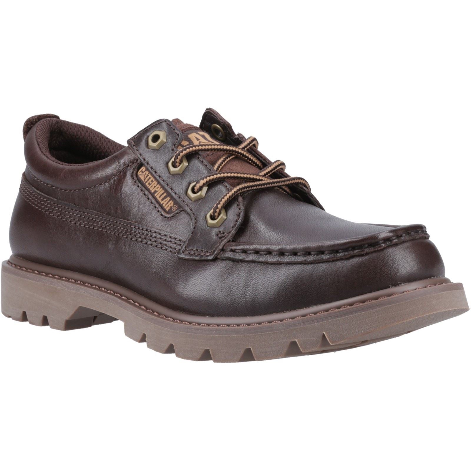 Caterpillar Colorado Moc Toe Low Leather Men's Dark Brown Lace-Up Shoes