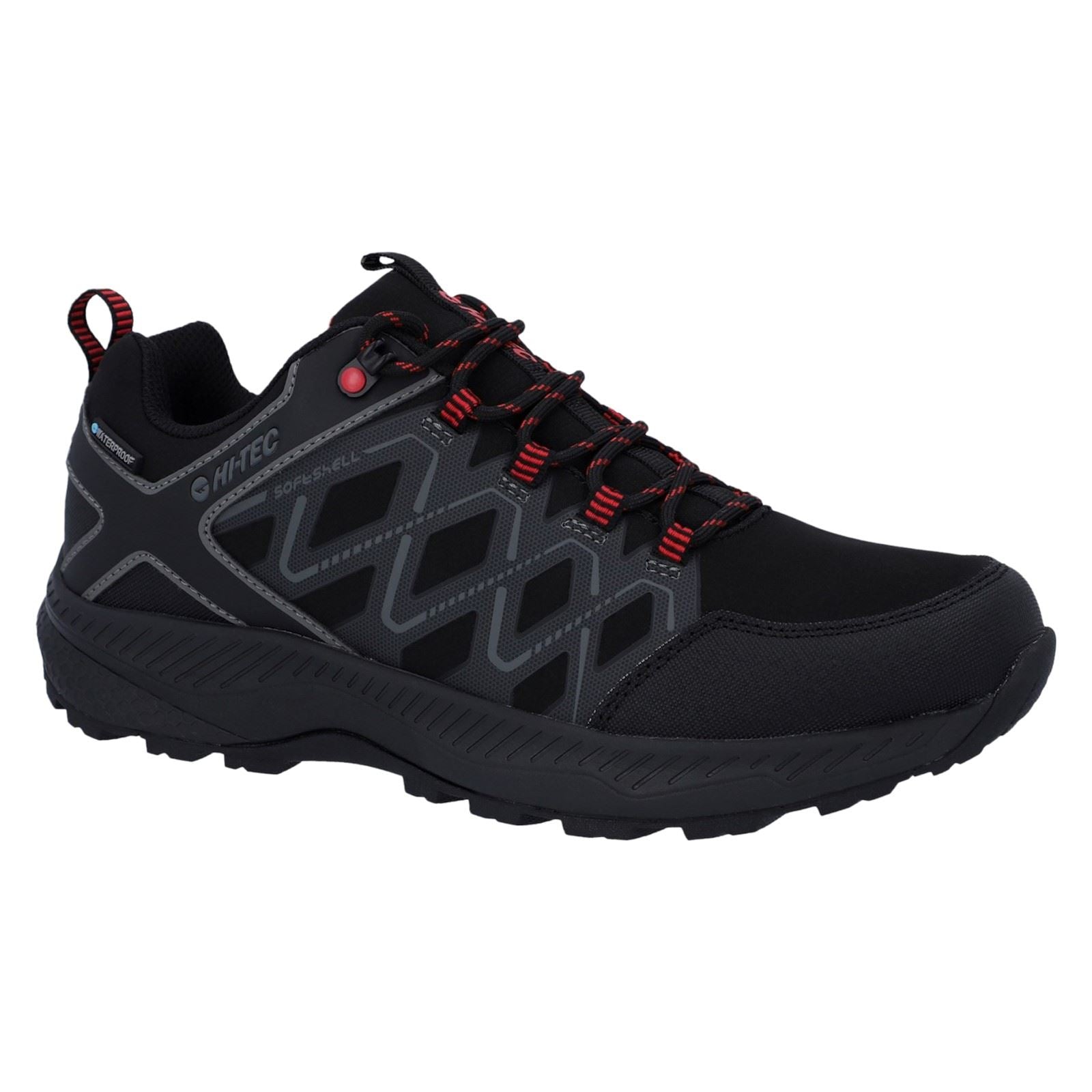 Hi-Tec Diamonde Low Polyester Men's Black/Castlerock Hiking Shoes