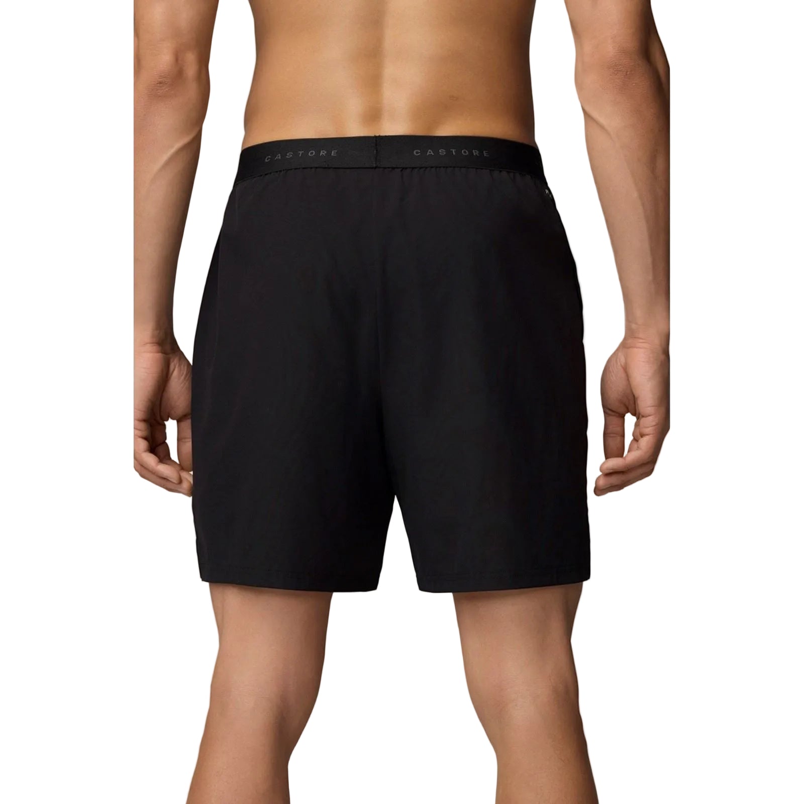 Castore Branded Elastic Shorts Polyester Men's Black Knee-Length Shorts