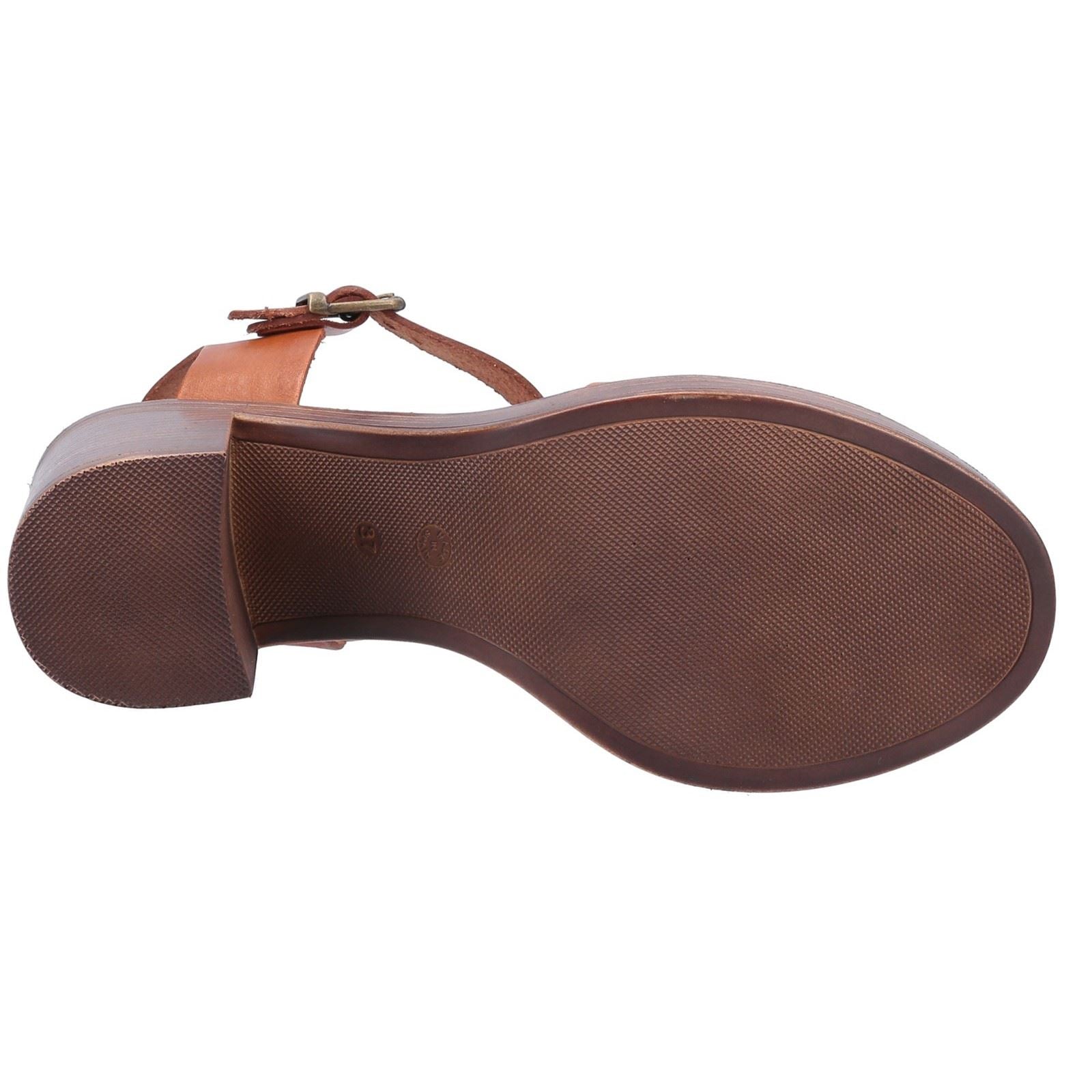 Hush Puppies Georgia Leather Women's Tan Sandals