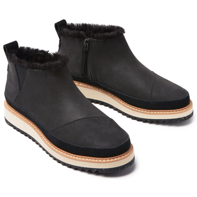 TOMS Marlo Leather Women's Black Boots