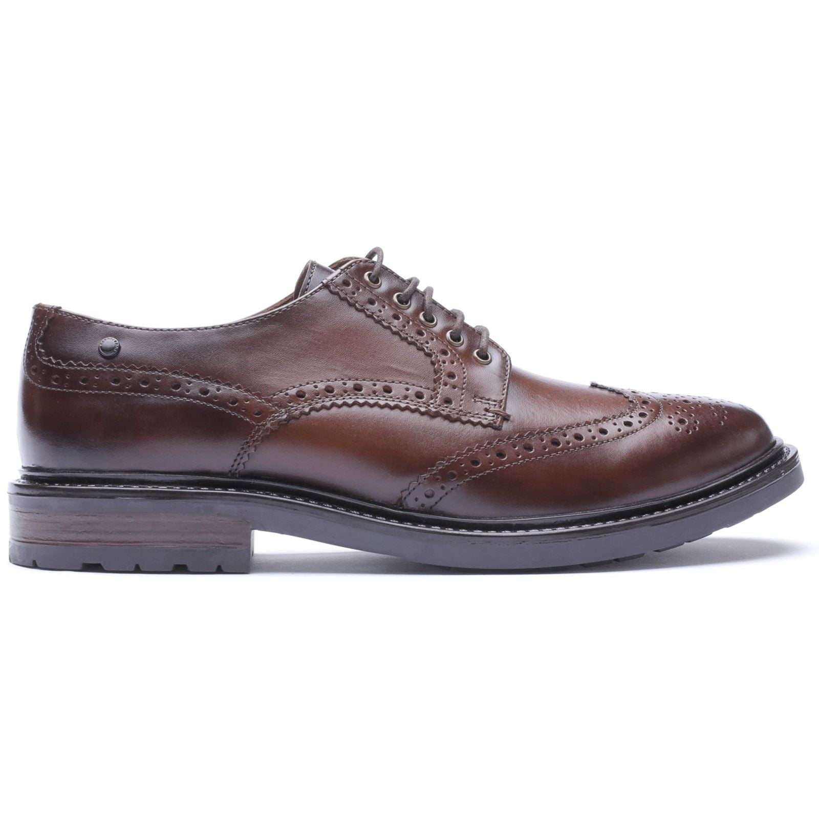 Base London Tanner Leather Men's BROWN Brogues Shoes