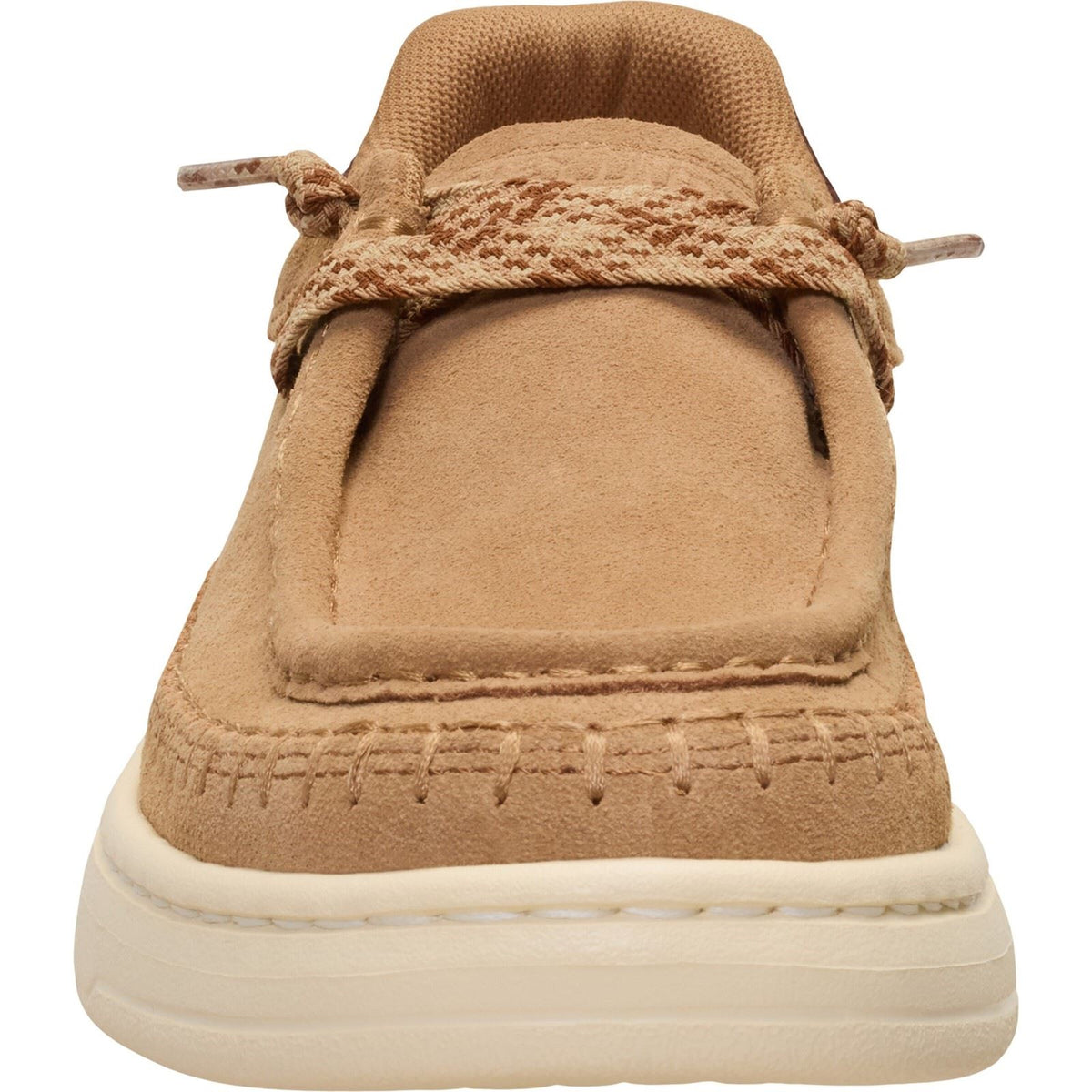 HEYDUDE Harper Moc Crafted Suede Women's Tan Moccasins Shoes