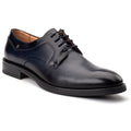 Base London Sleeve Leather Men's Navy Lace-Up Shoes