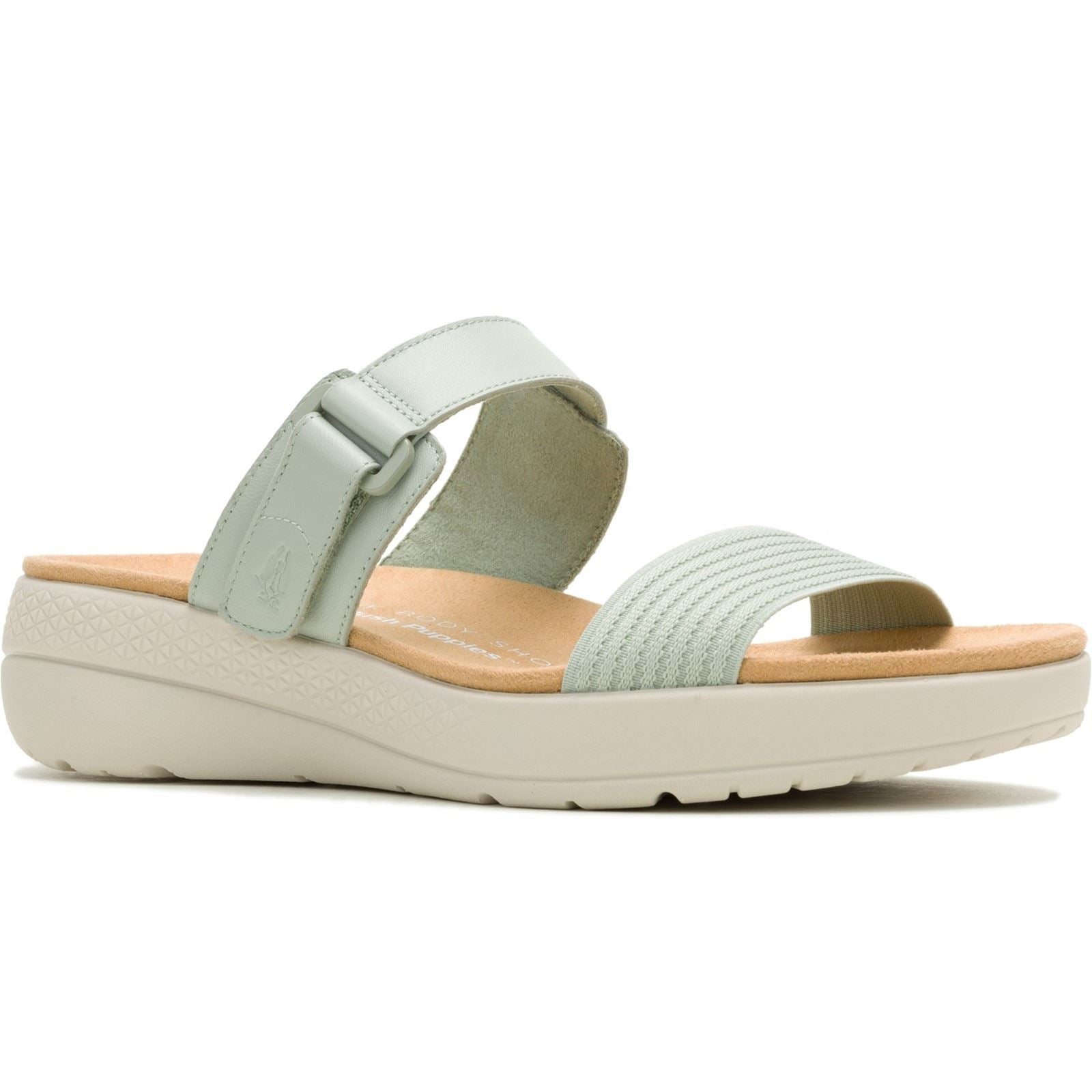 Hush Puppies Breathe Gore Leather Women's Sage Standard Sandals