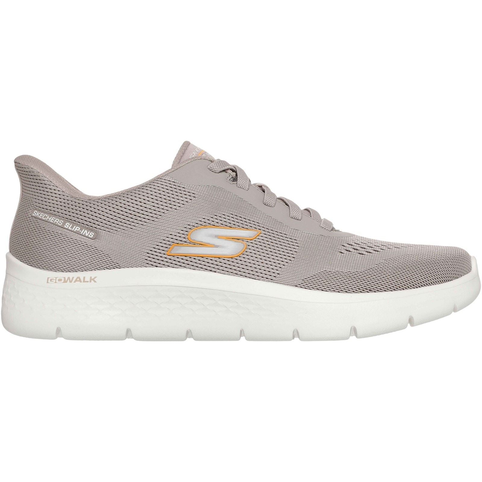 Skechers Go Walk Flex Polyester Men's Taupe Trainers
