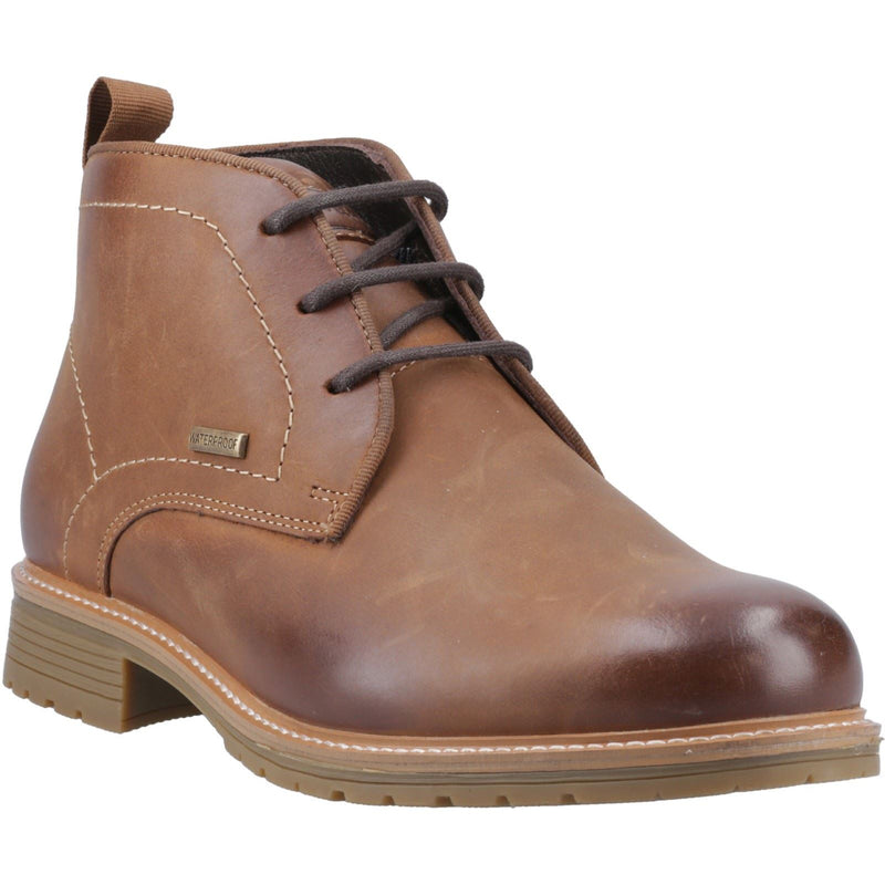 Hunter Jura Leather Men's Dark Tan Ankle Boots
