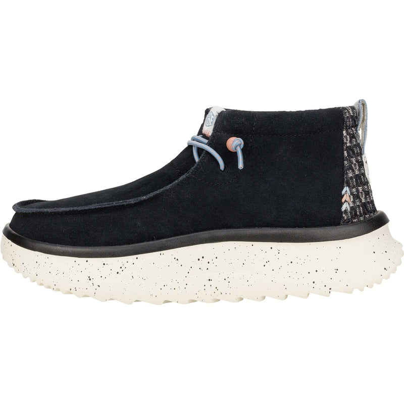 HEYDUDE Wendy Peak Hi Suede Women's Black Boots