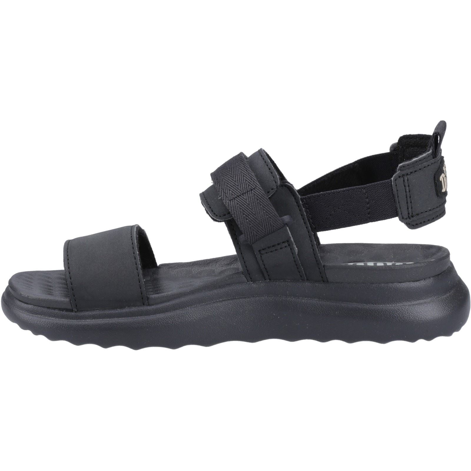 HEYDUDE Collins Mono Sport Textile Women's Black Sandals