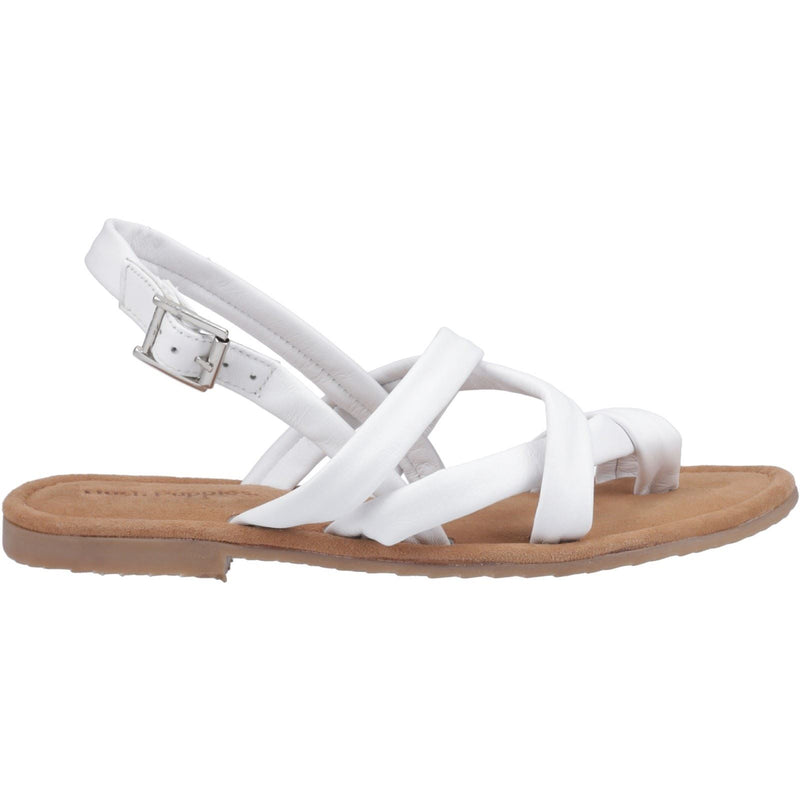 Hush Puppies Hope Leather Women's White Sandals