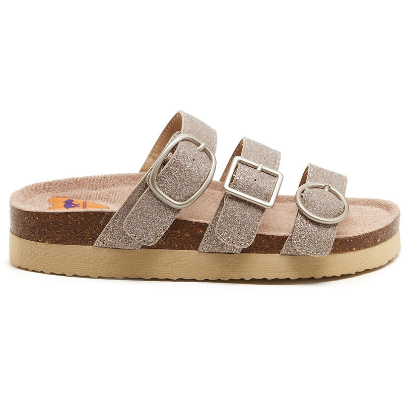 Rocket Dog Astor Glenn Glitter Textile Women's Gold Sandals