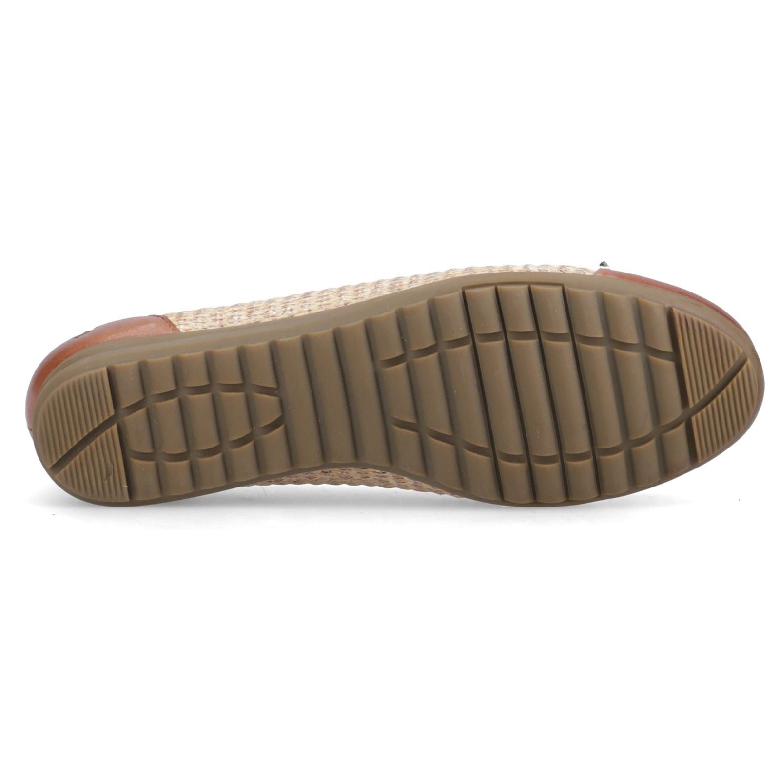 Hush Puppies Laurie Toe Cap Leather Women's Tan Standard Flats
