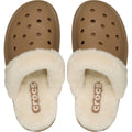 Crocs Classic Fuzz Scuff Thermoplastic Sepia Slippers