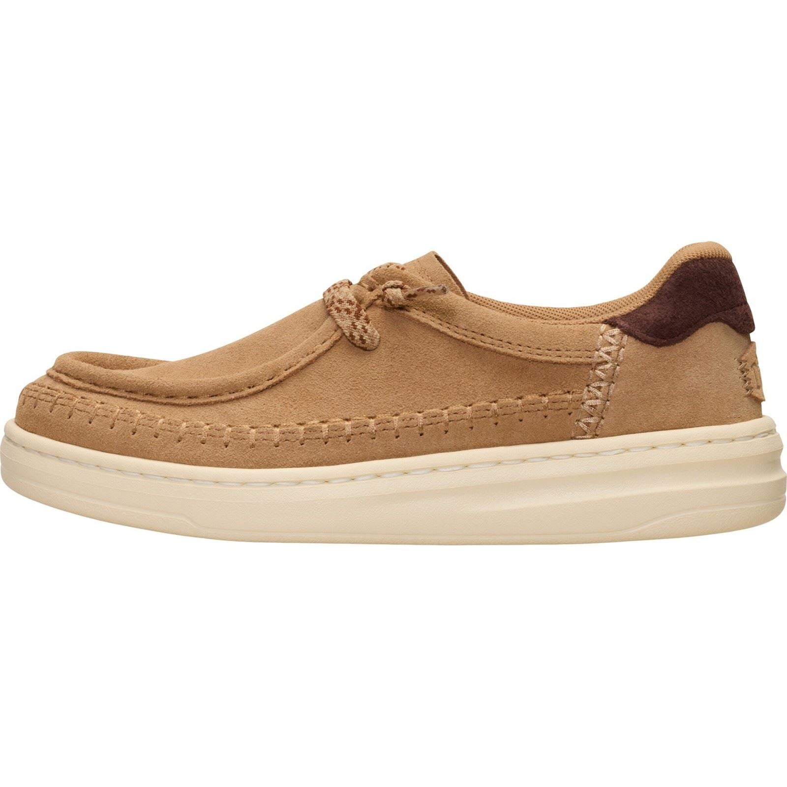 HEYDUDE Harper Moc Crafted Suede Women's Tan Moccasins Shoes