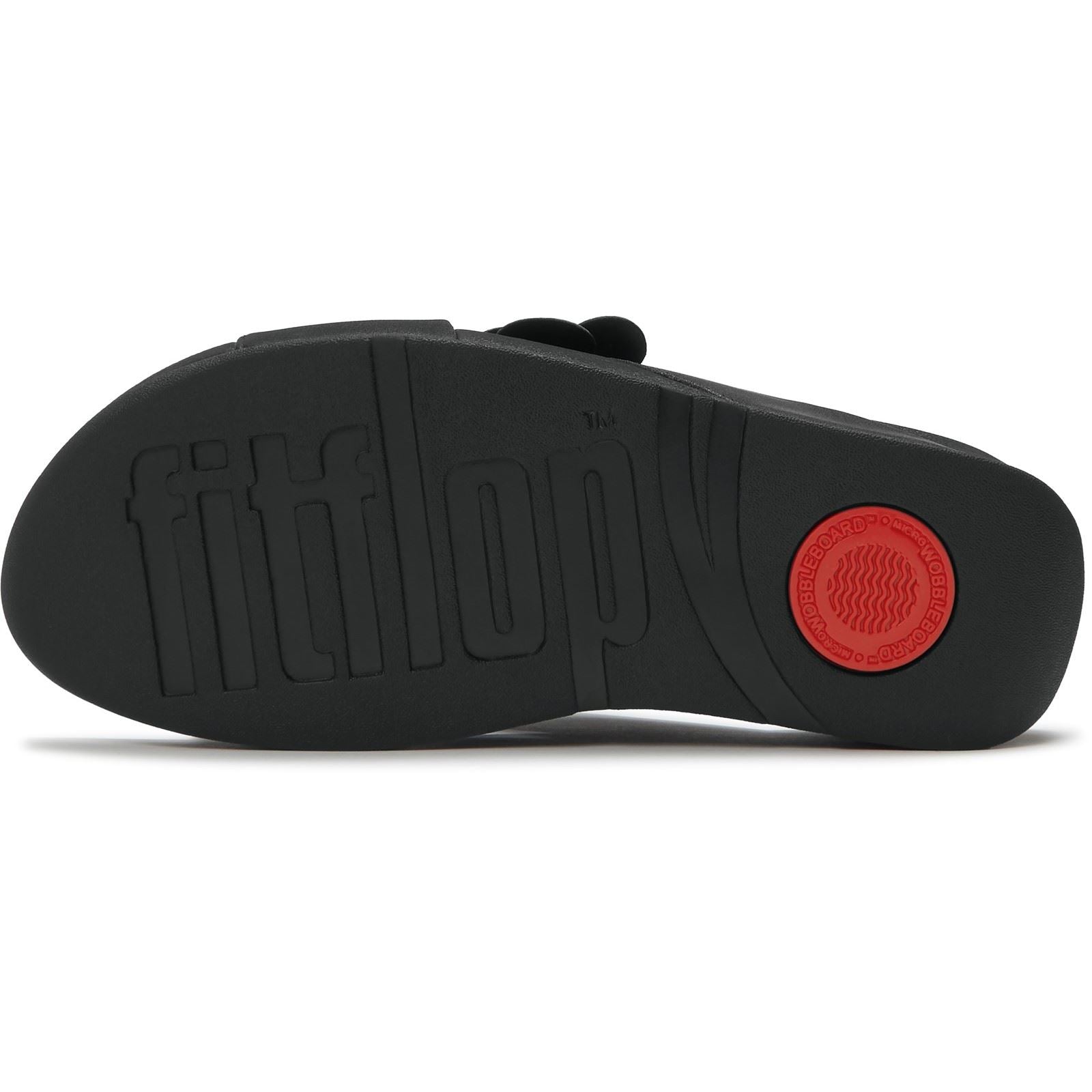 Fitflop Lulu Flower Polyurethane Women's Black Sandals