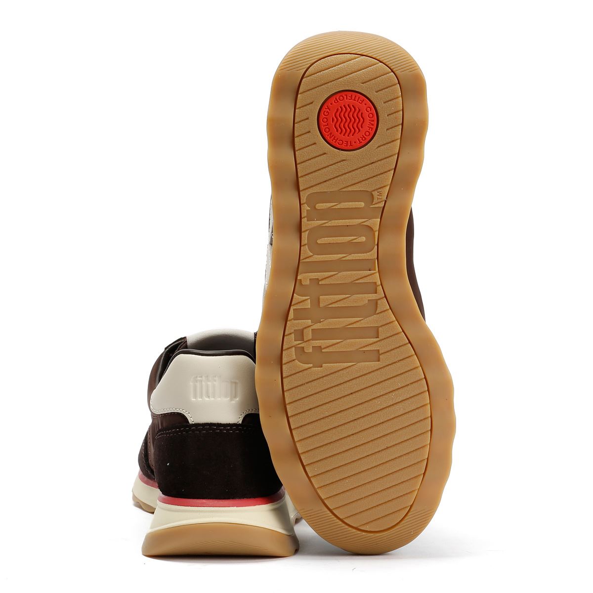FitFlop Retro-Q FF Nylon Women's Chocolate Brown/Paris Beige Trainers