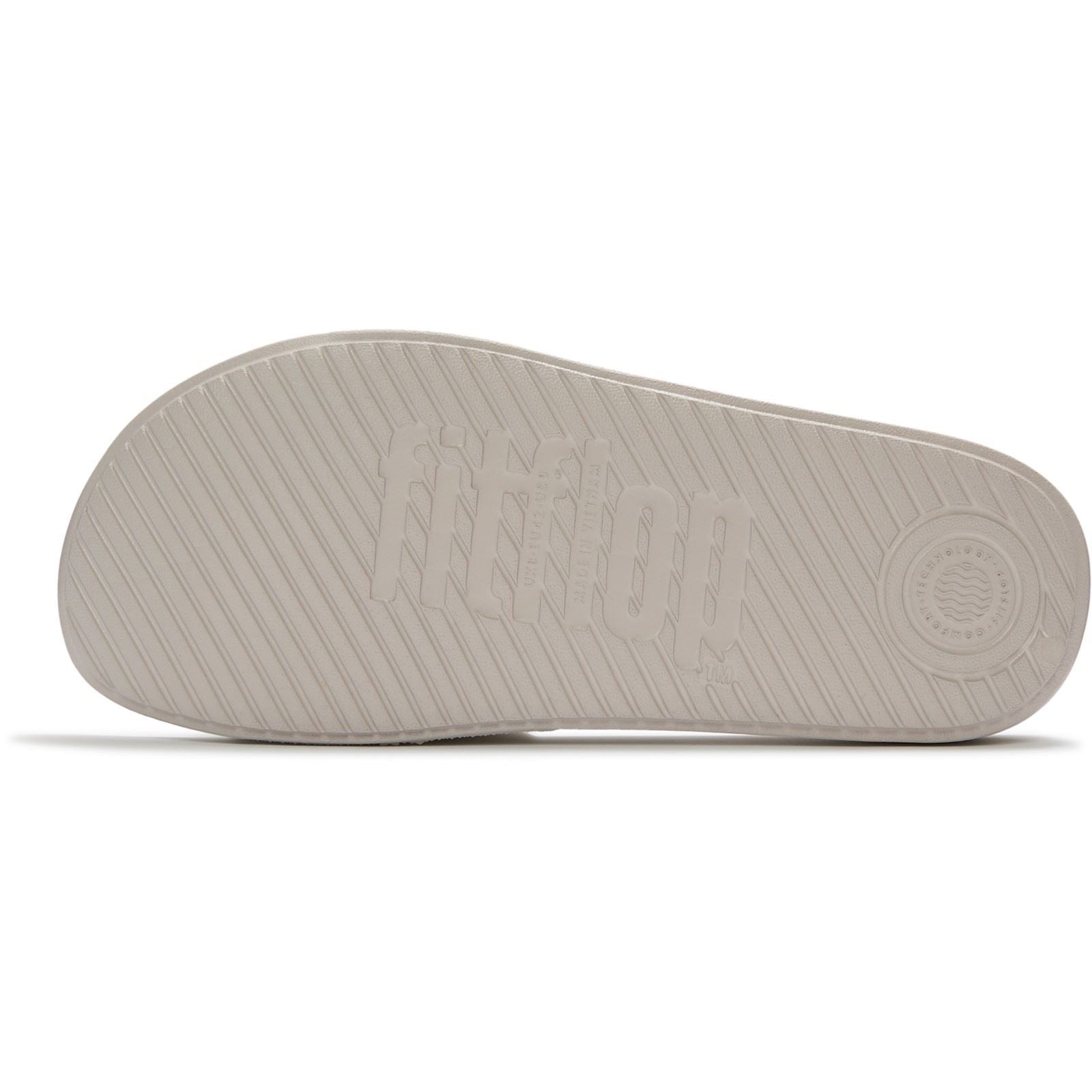 Fitflop iQushion Pool Polyurethane Men's Pale Grey Slides