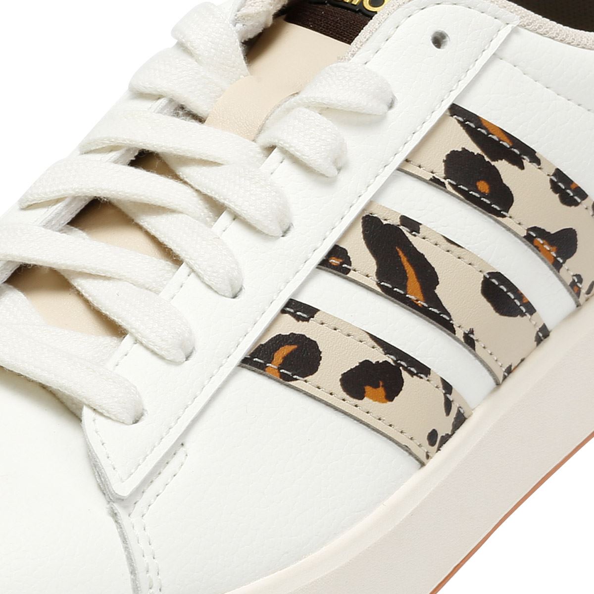 Adidas Grand Court 3.0 Women's Cream/Leopard Trainers