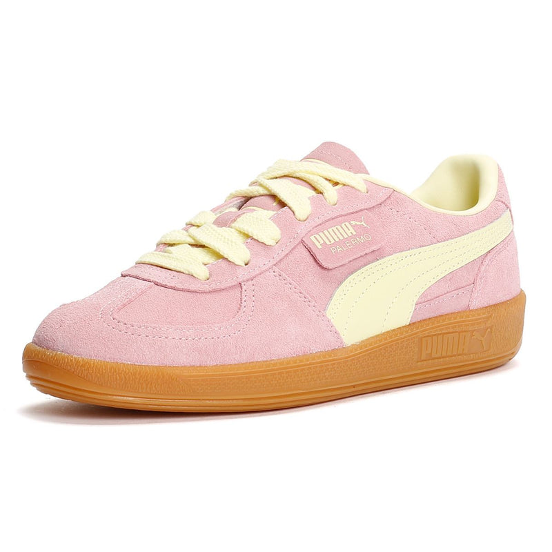 Puma Palermo Suede Pink/Green Trainers