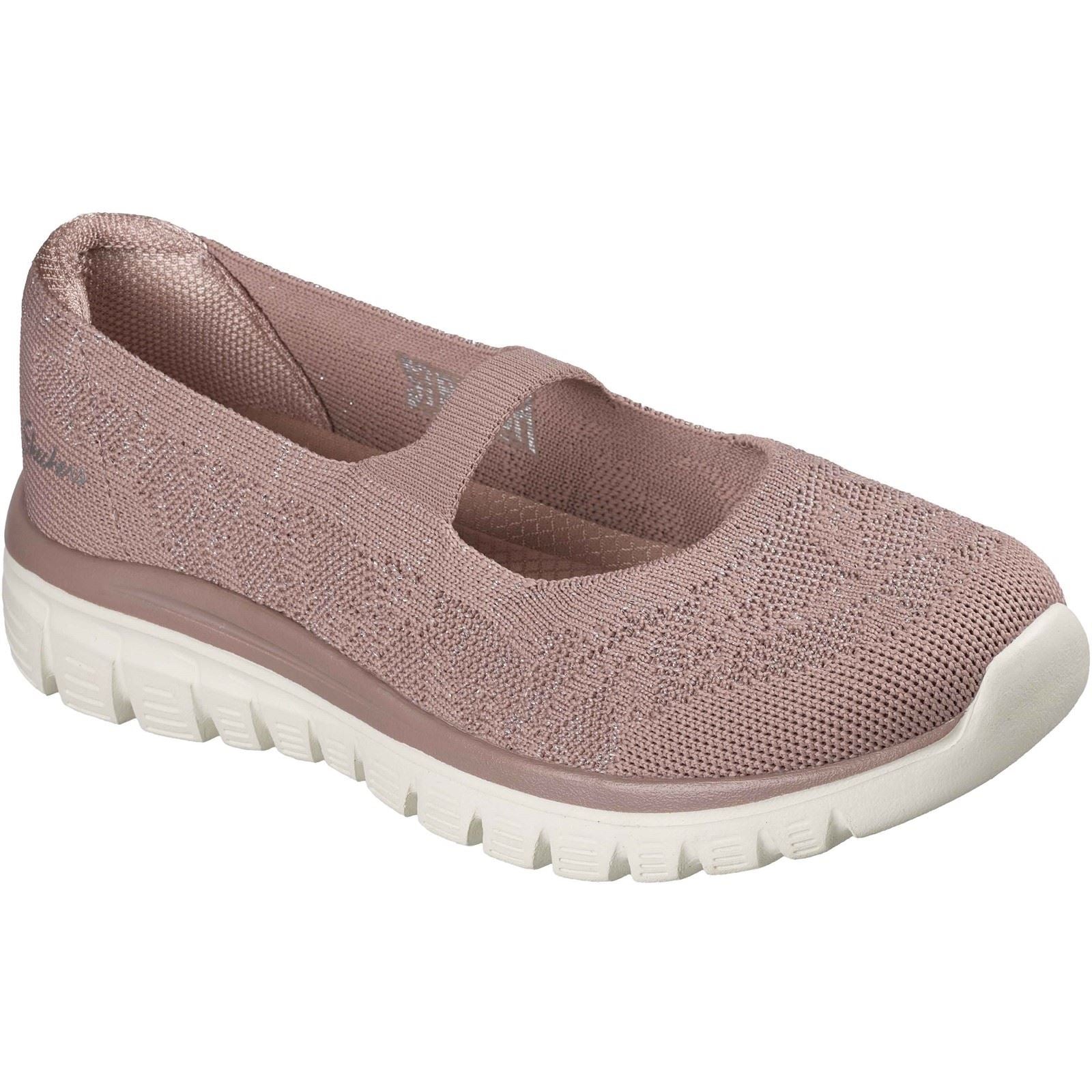 Skechers Graceful Polyester Women's Mauve Shoes