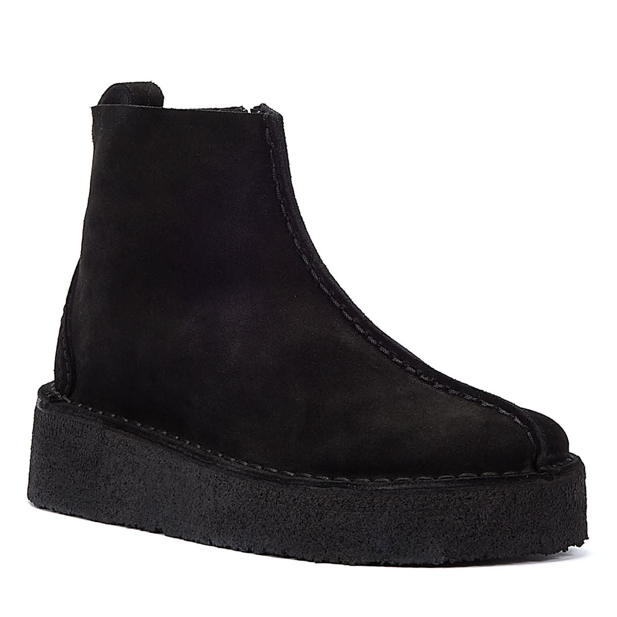 Clarks Originals Trek Wedge Suede Women's Black Boots