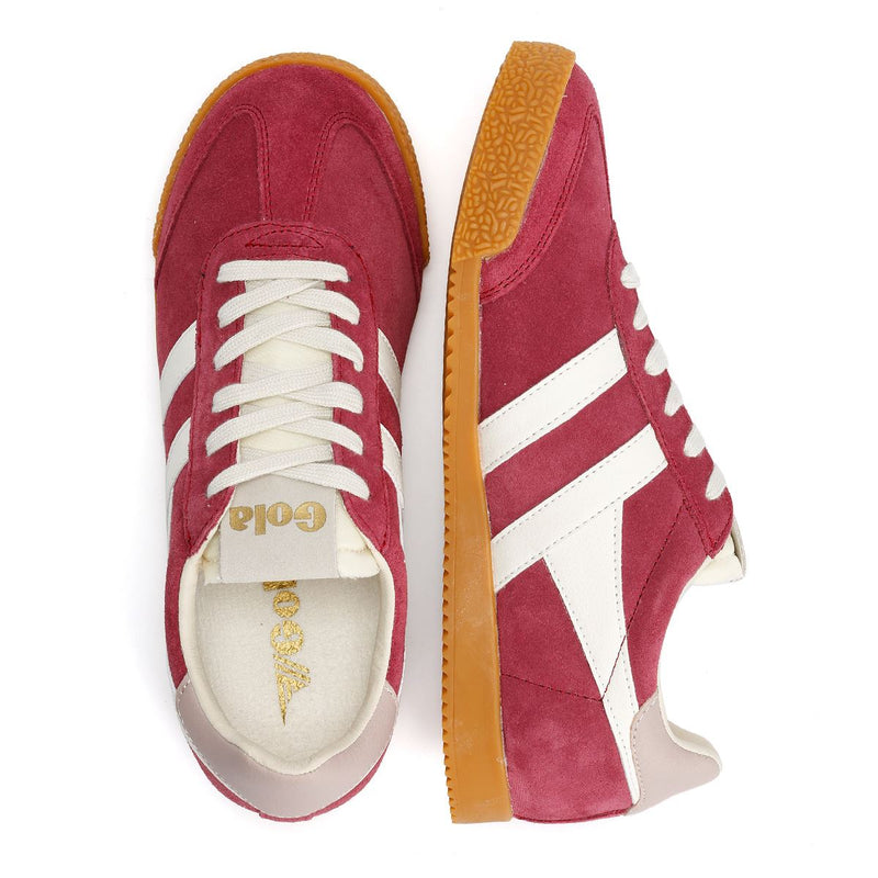 Gola Elan Suede Women's Cerise/Off White/Chalk Pink Trainers