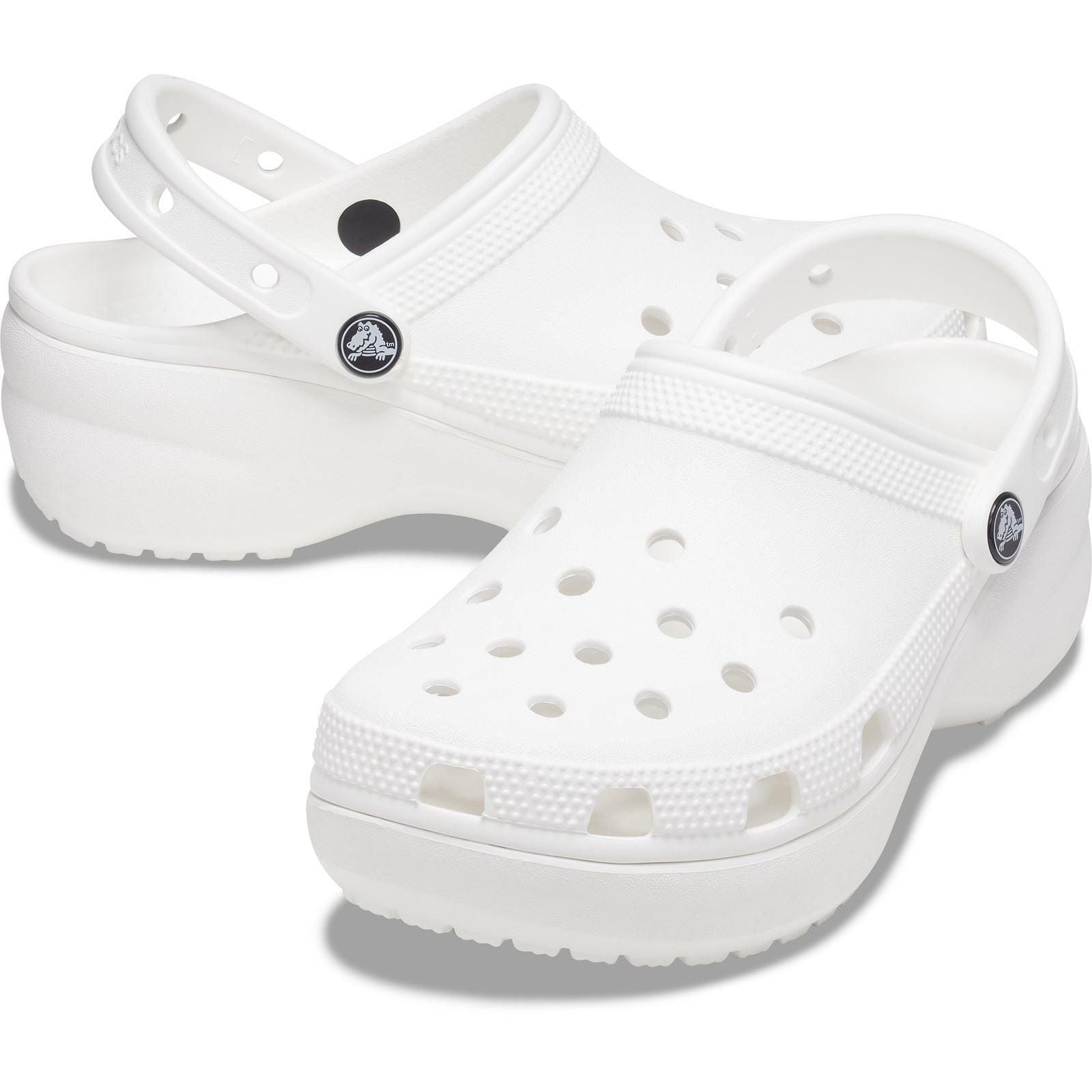Crocs Classic Platform Synthetic Women's White Clogs