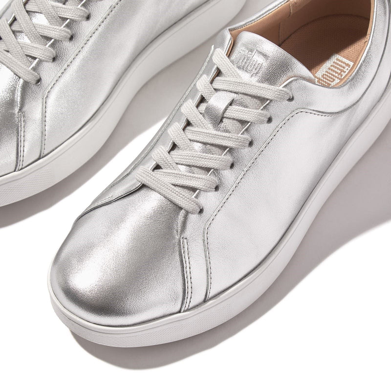 Fitflop Rally Sneakers Leather Women's Silver Trainers