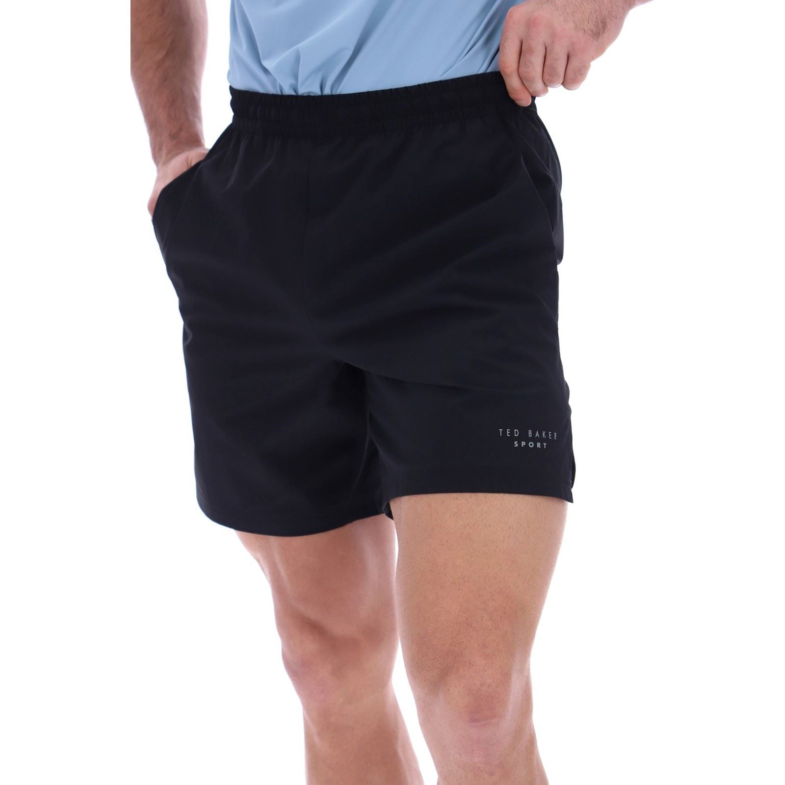Ted Baker STANLEY TBMSS2636 Polyester Men's Black Activewear Shorts
