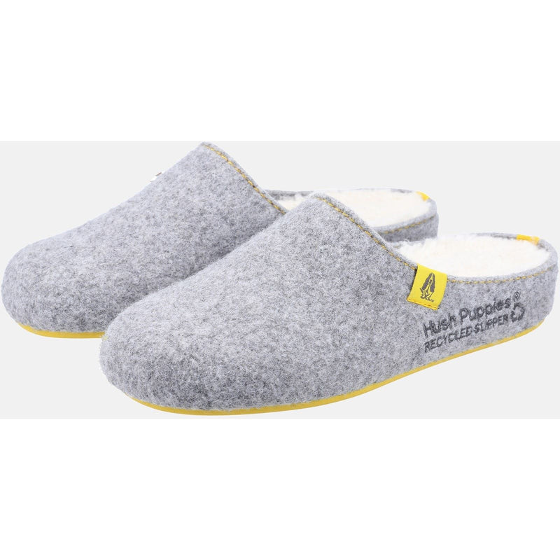 Hush Puppies The Good 90% Recycled RPET Synthetic Women's Grey Slippers