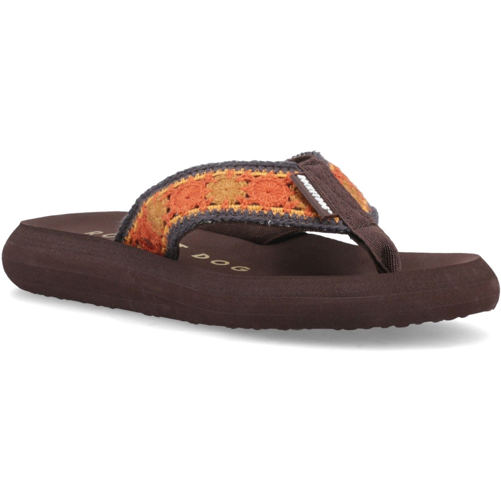 Rocket Dog Spotlight Marlow Textile Women's Brown/Multi Flip Flops