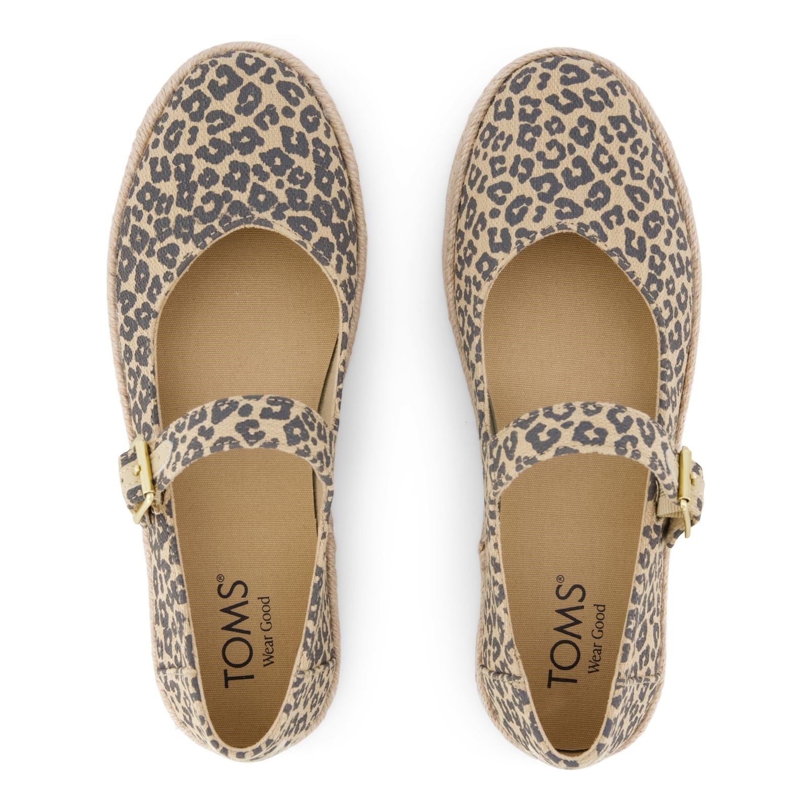 TOMS Carolina Mary Jane Textile Women's Oatmeal Espadrilles