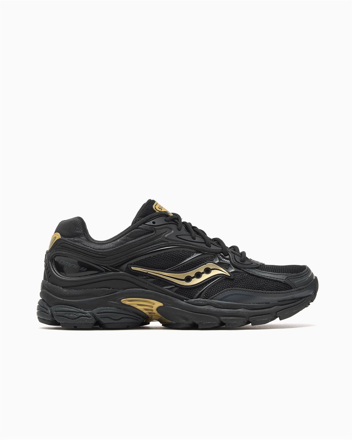 Saucony Progrid Omni 9 Armor Black/Gold Trainers