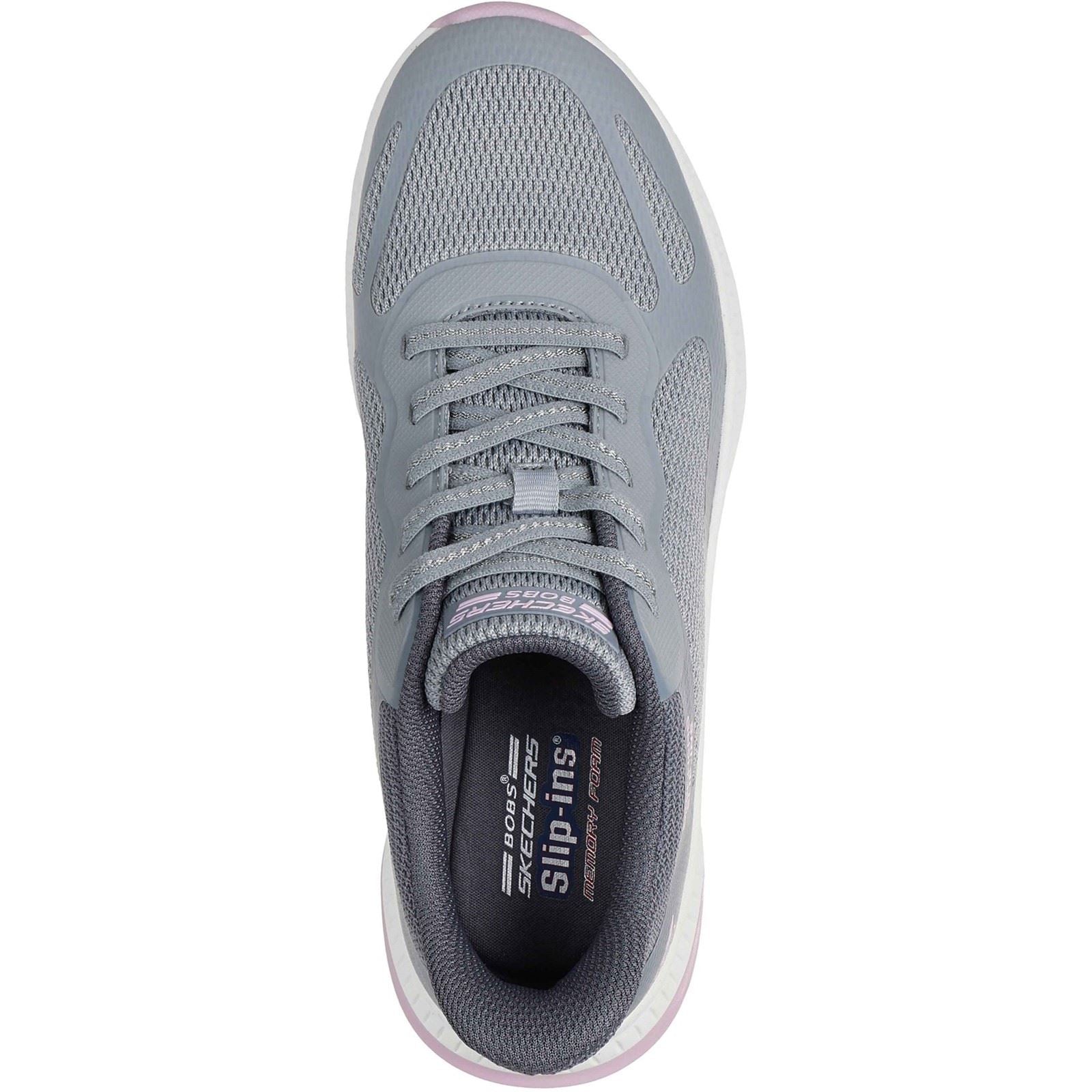 Skechers BOBS Squad 4 Staple Look Women's Grey/Multi Trainers
