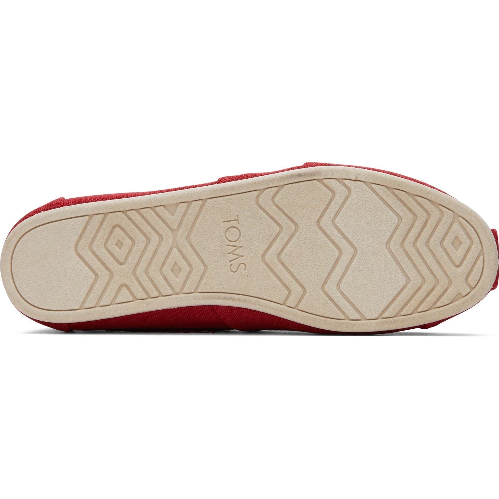 TOMS Alpargata 100% Cotton Men's Red Espadrilles