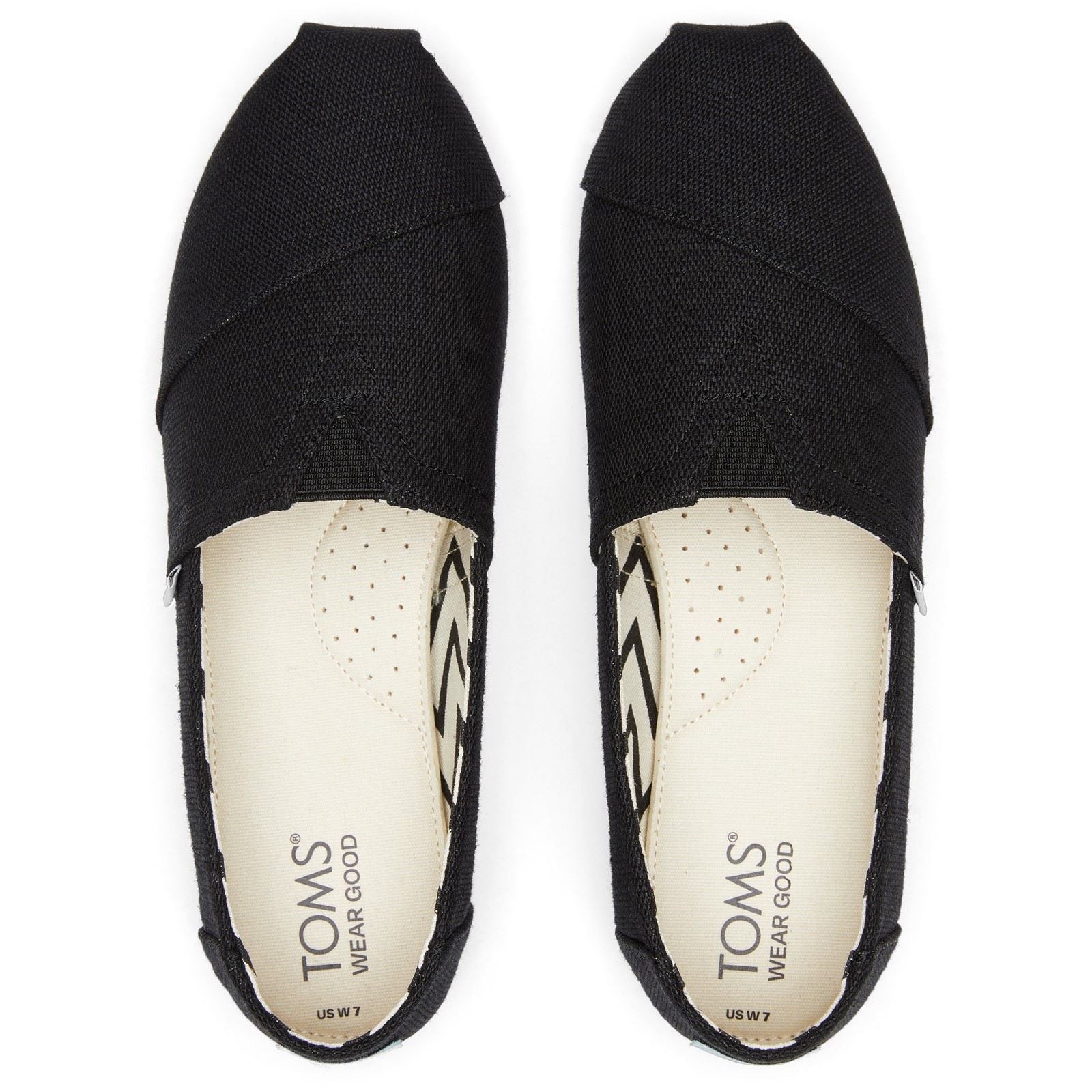 TOMS Alpargata Classic Cotton Women's Black Espadrilles