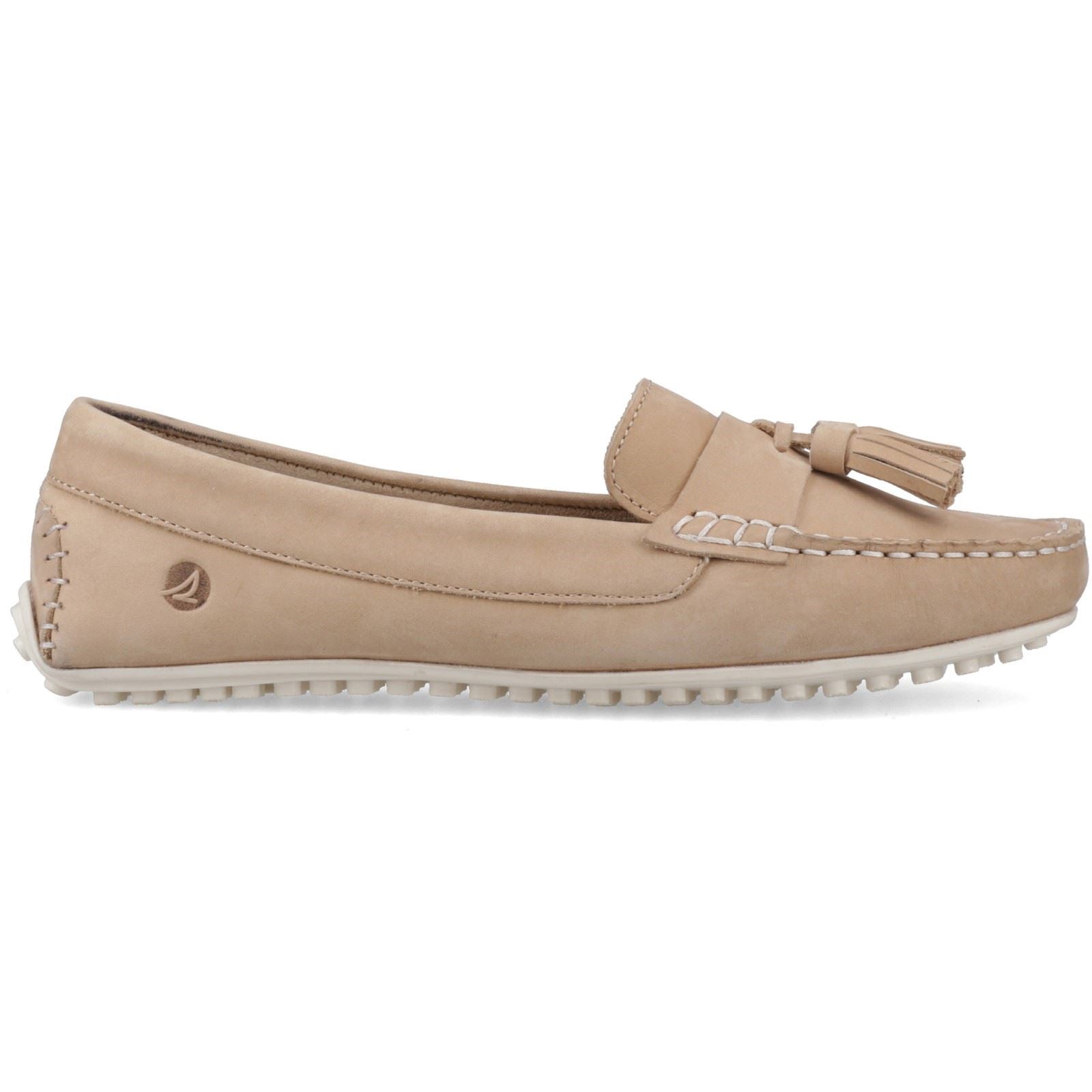 Sperry Salvador Slip On Nubuck Women's Taupe Moccasins Shoes